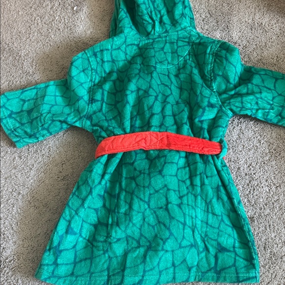 NEW Saint Eve swim cover up robe gecko lizard boys beach belted green XS 3/4 - Picture 6 of 6
